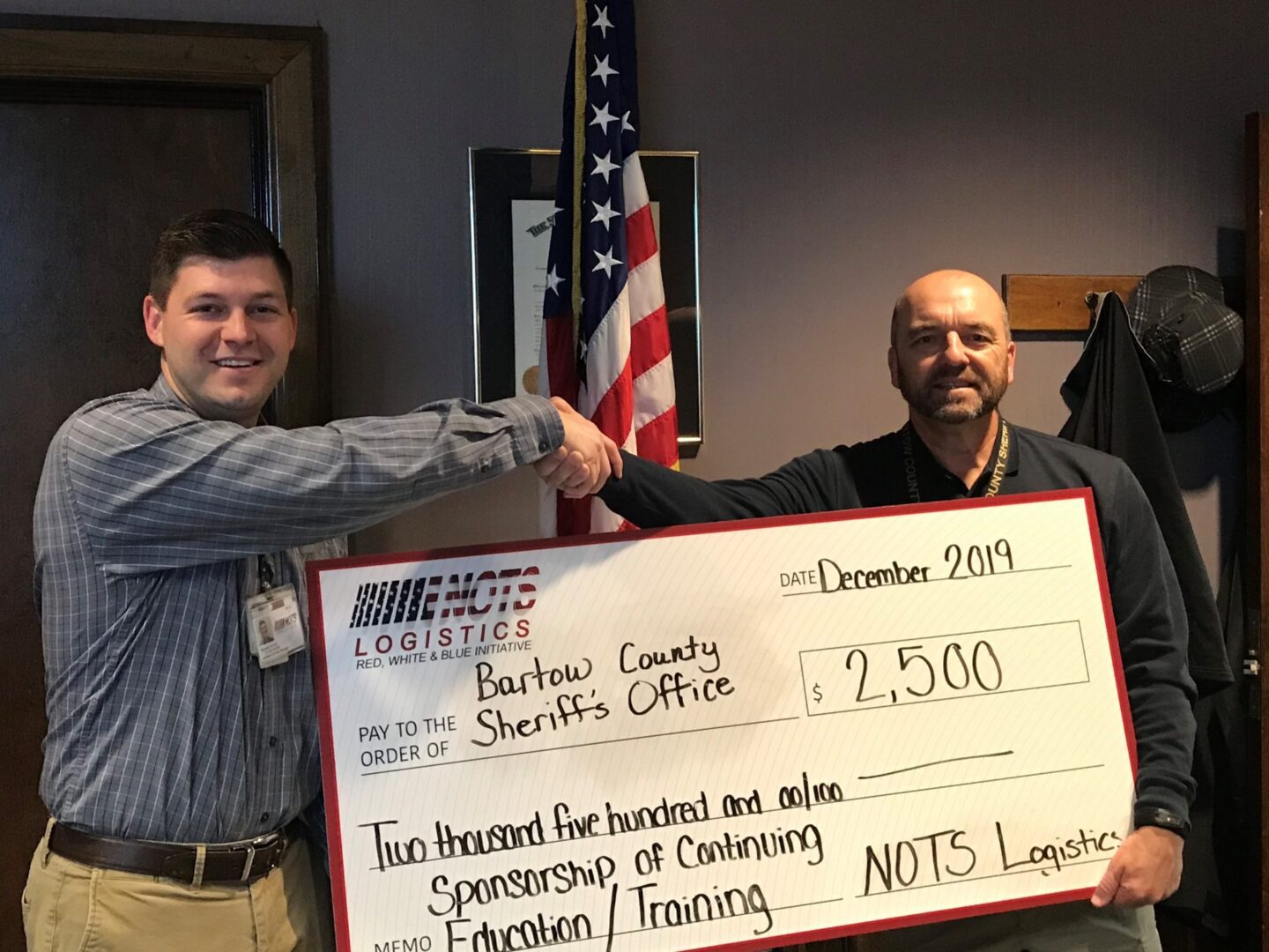 NOTS Logistics Donates to Bartow County Sheriff’s Office & Bartow ...