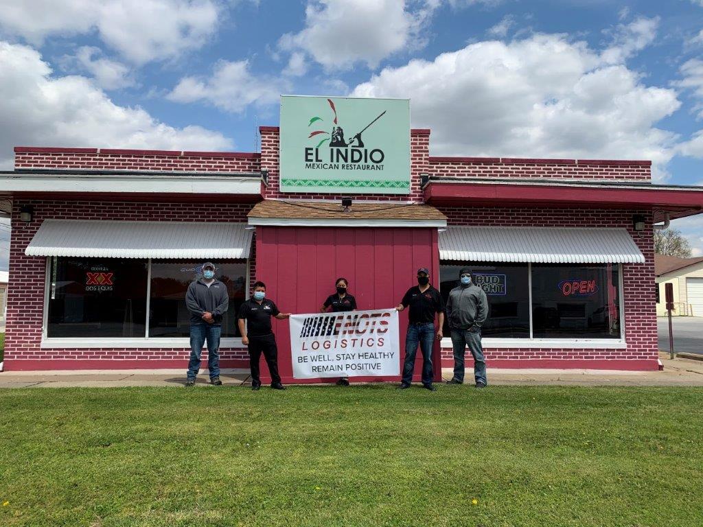 El Indio ownership and employees along with Jason Povolish and Michael Kollbaum of NOTS Logistics pic 3