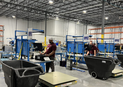 a group of men in a factory in tennessee